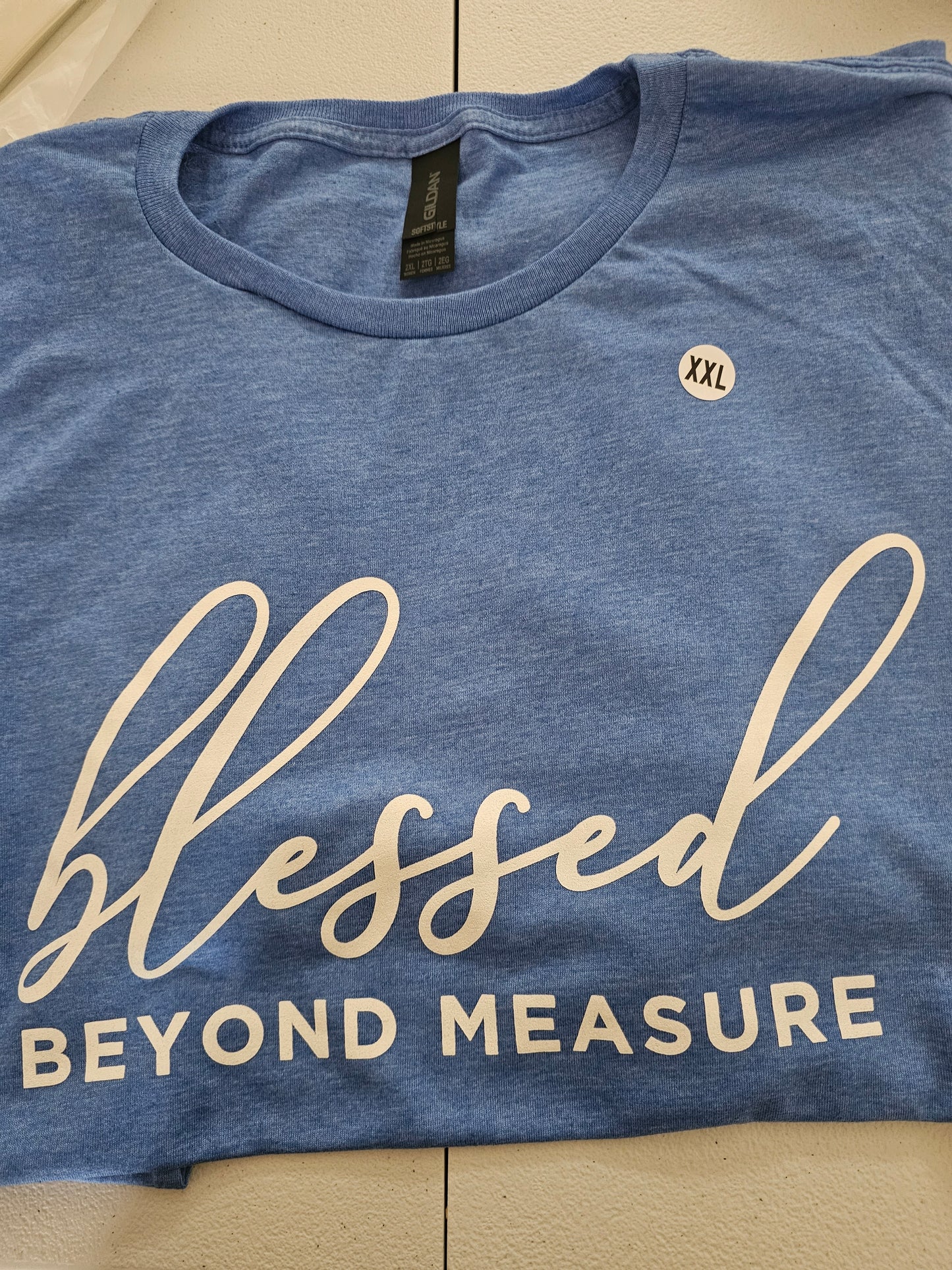 Blessed Beyond Measures Handmade Graphic T Shirt
