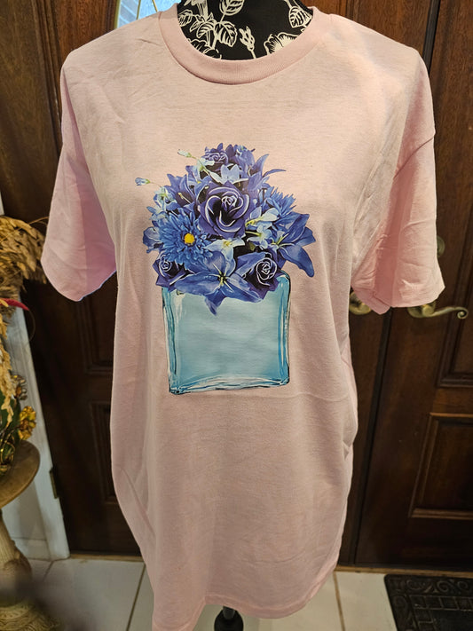 Flower Handmade Graphic T Shirt