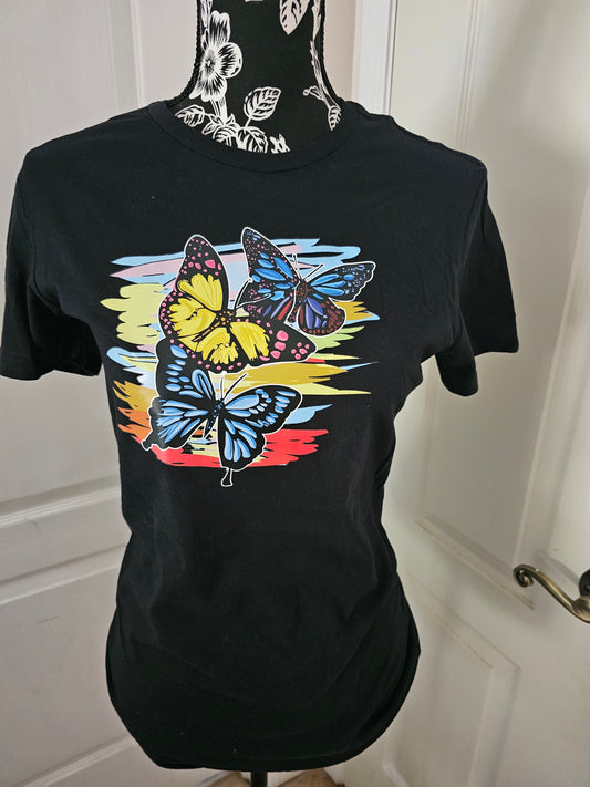 Butterflies Handmade Graphic T Shirt Design