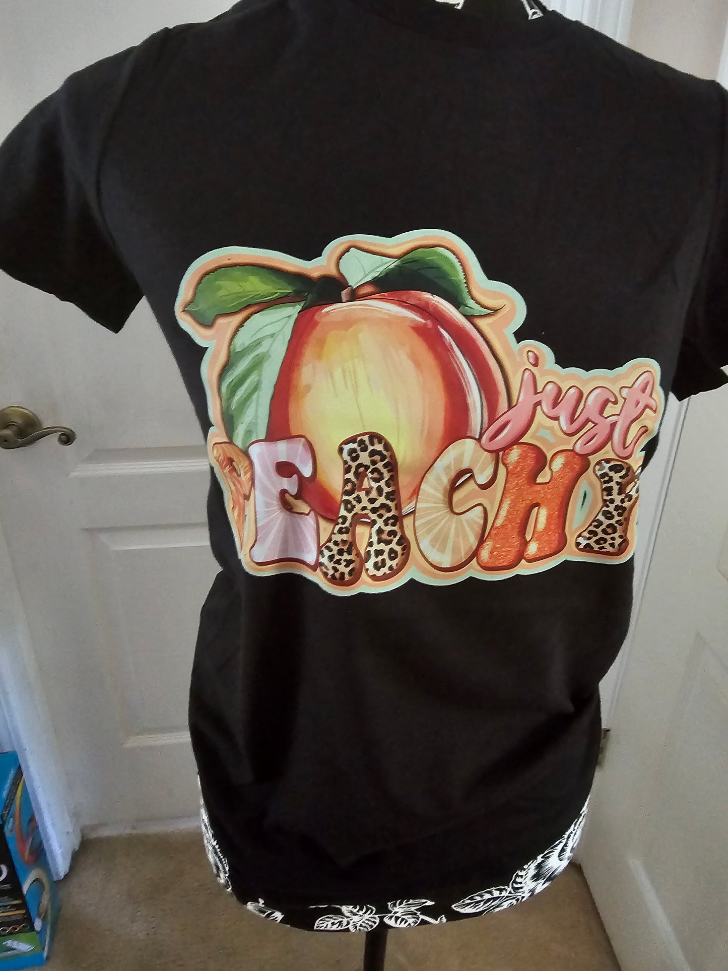 Just Peachy Handmade Graphic T Shirt