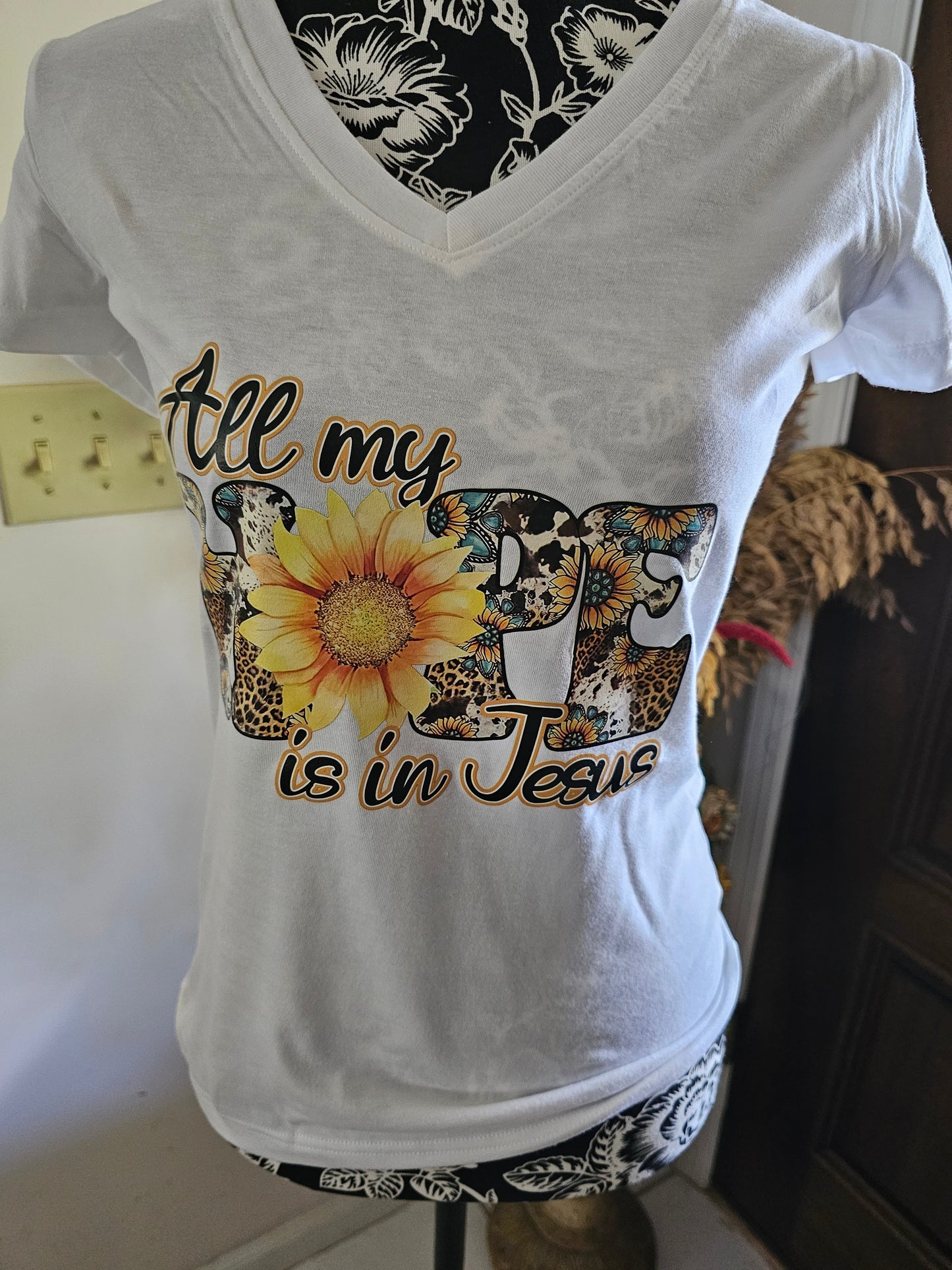 All My Hope Is In Jesus Handmade Graphic T-Shirt