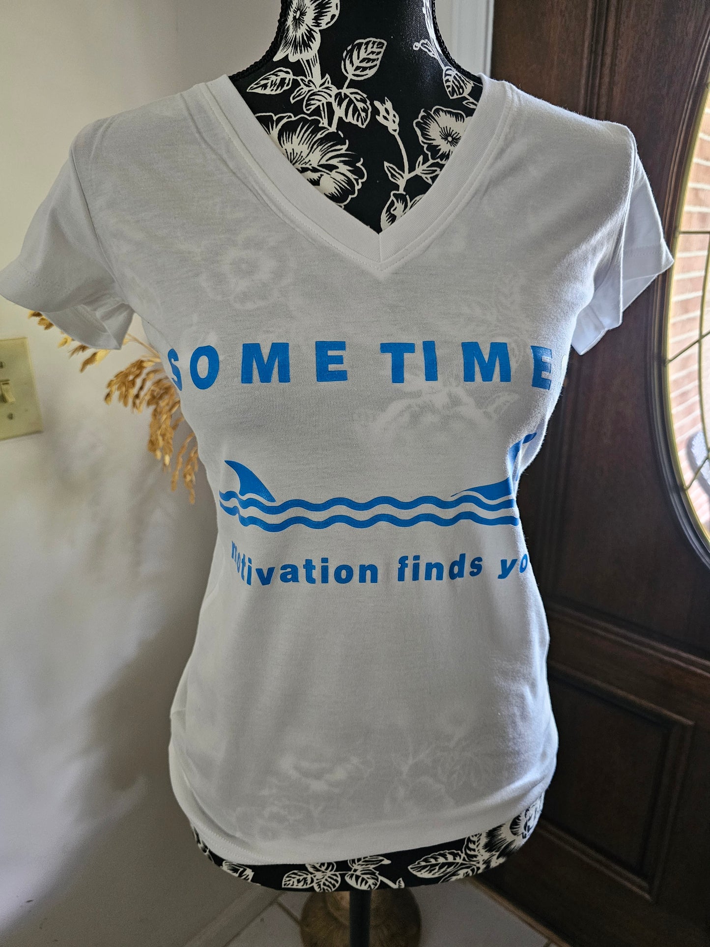 Sometimes Motivation Finds You Handmade Graphic T-Shirt