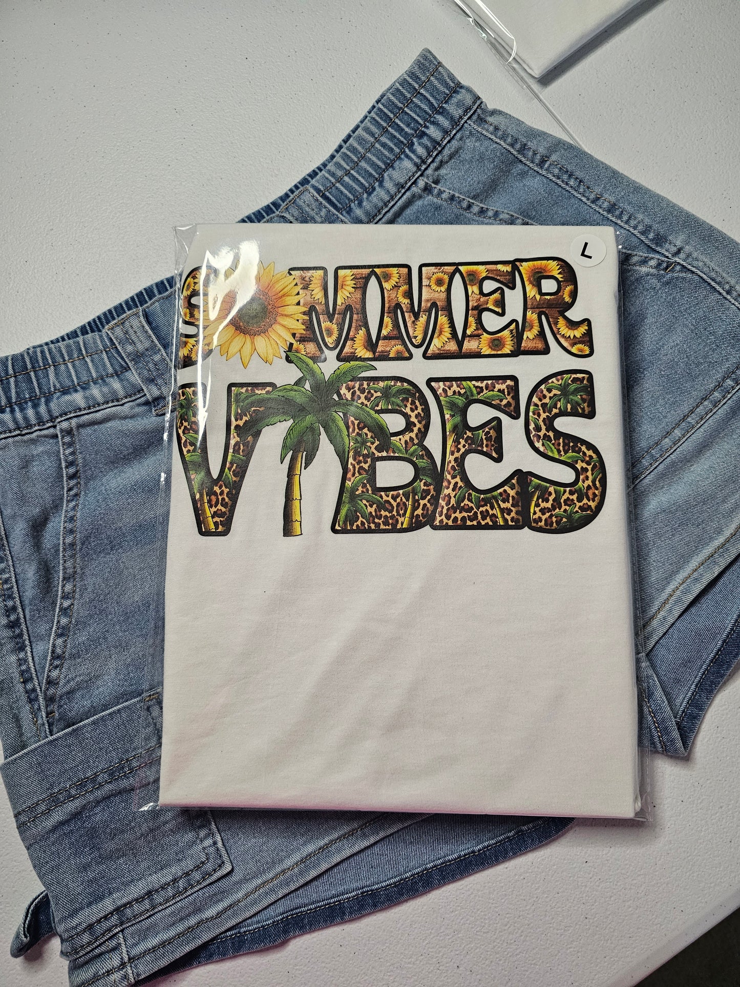 Summer Vibes Handmade Graphic T-Shirt