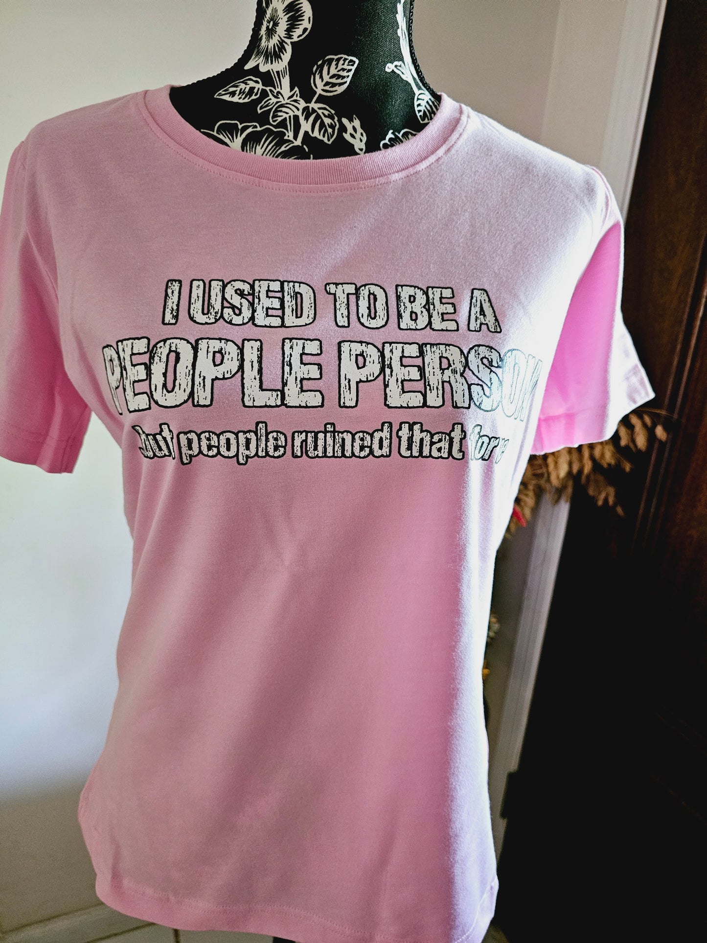I Used To Be A People Person But People Ruined That For Me Handmade Graphic T-Shirt