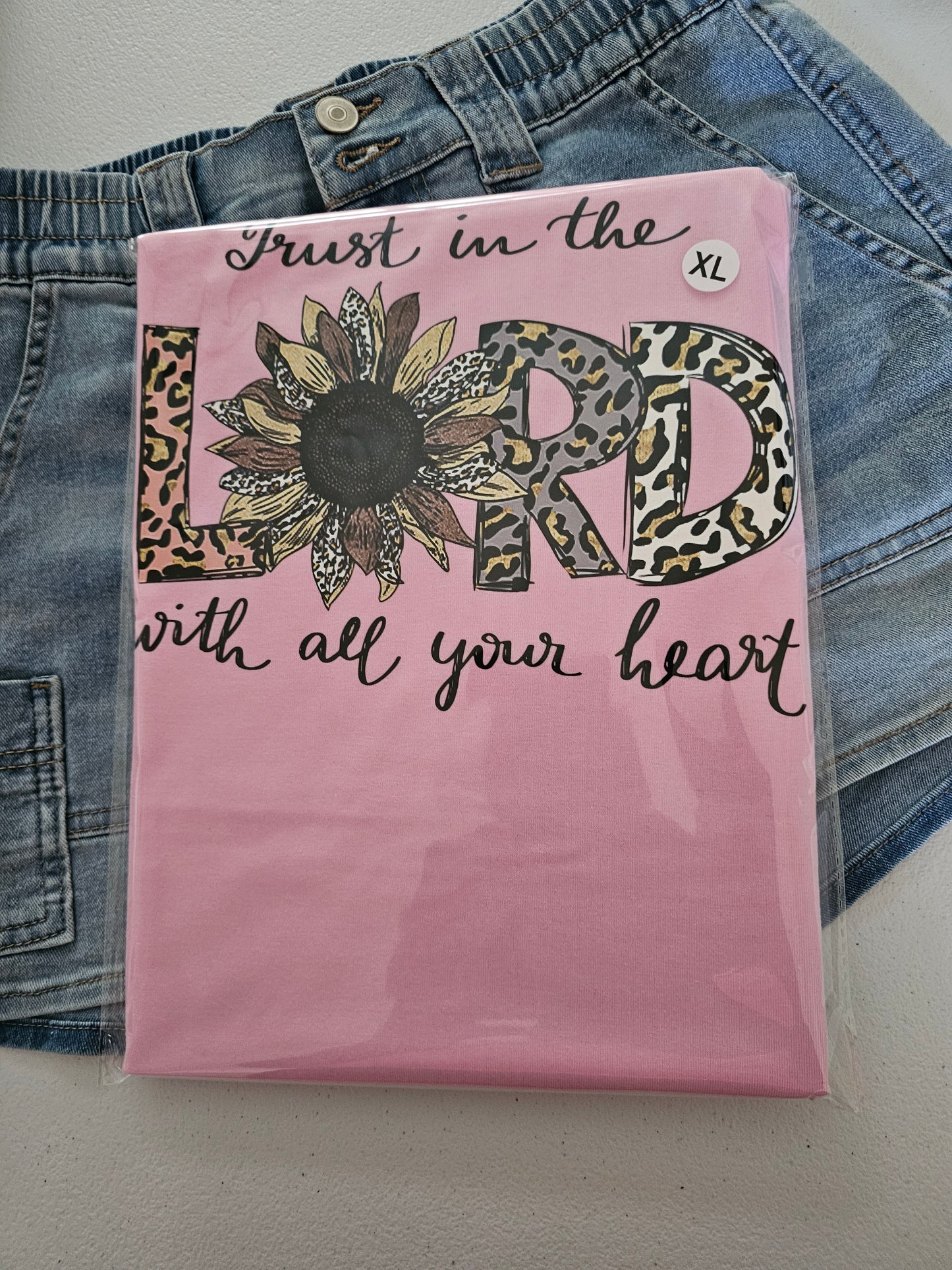 Trust In The Lord With All Your Heart Handmade Graphic T-Shirt