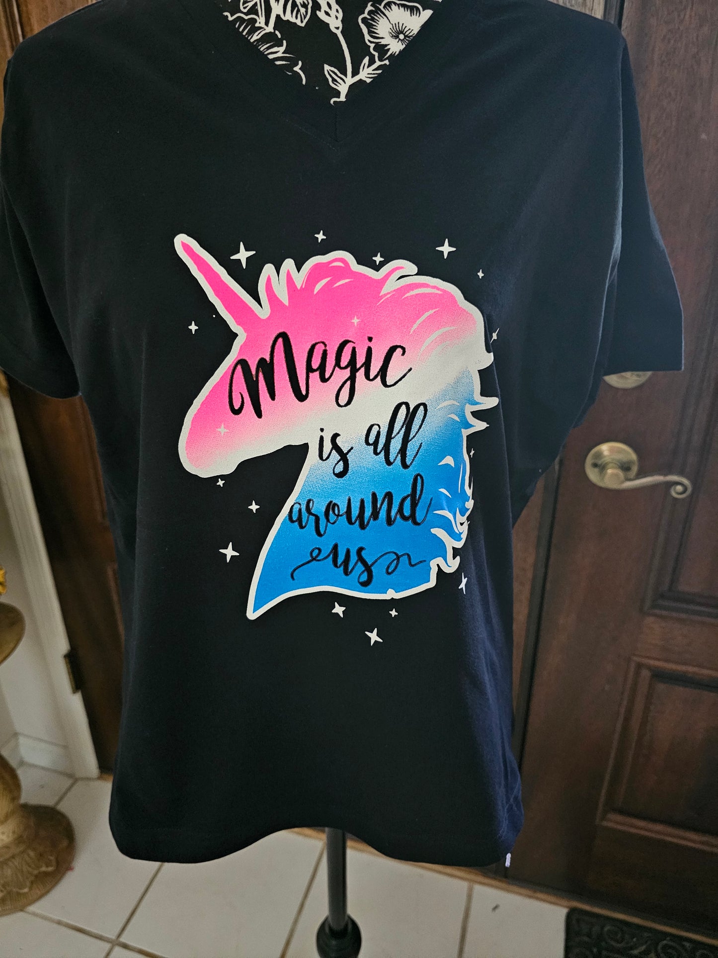 Magic Is All Around Us Handmade Graphic T-Shirt