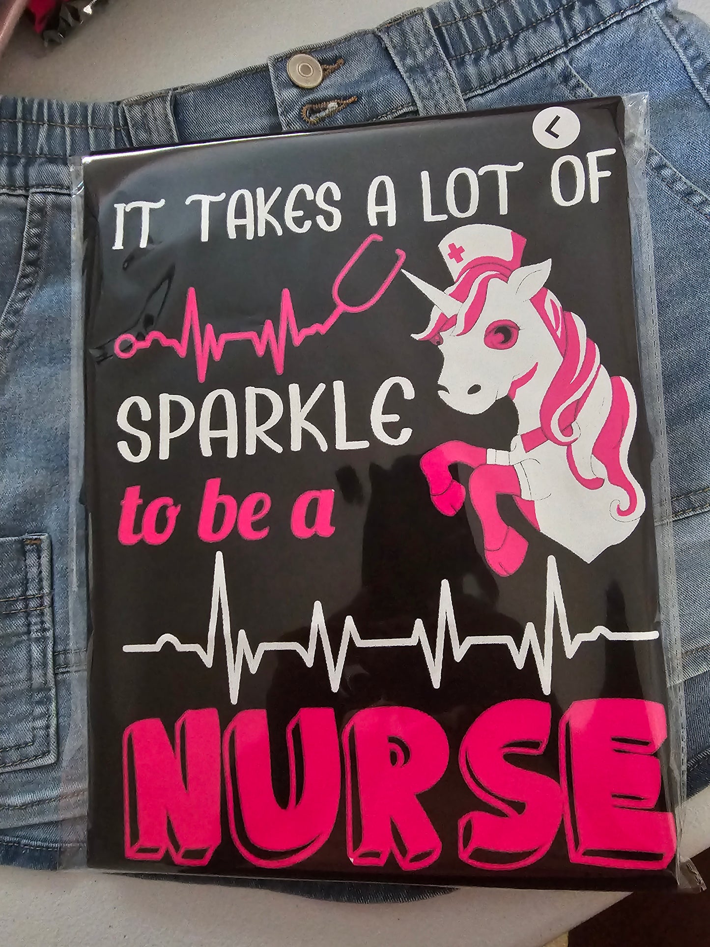 It Takes A Lot Of Sparkle To Be A Nurse Handmade Graphic T-Shirt