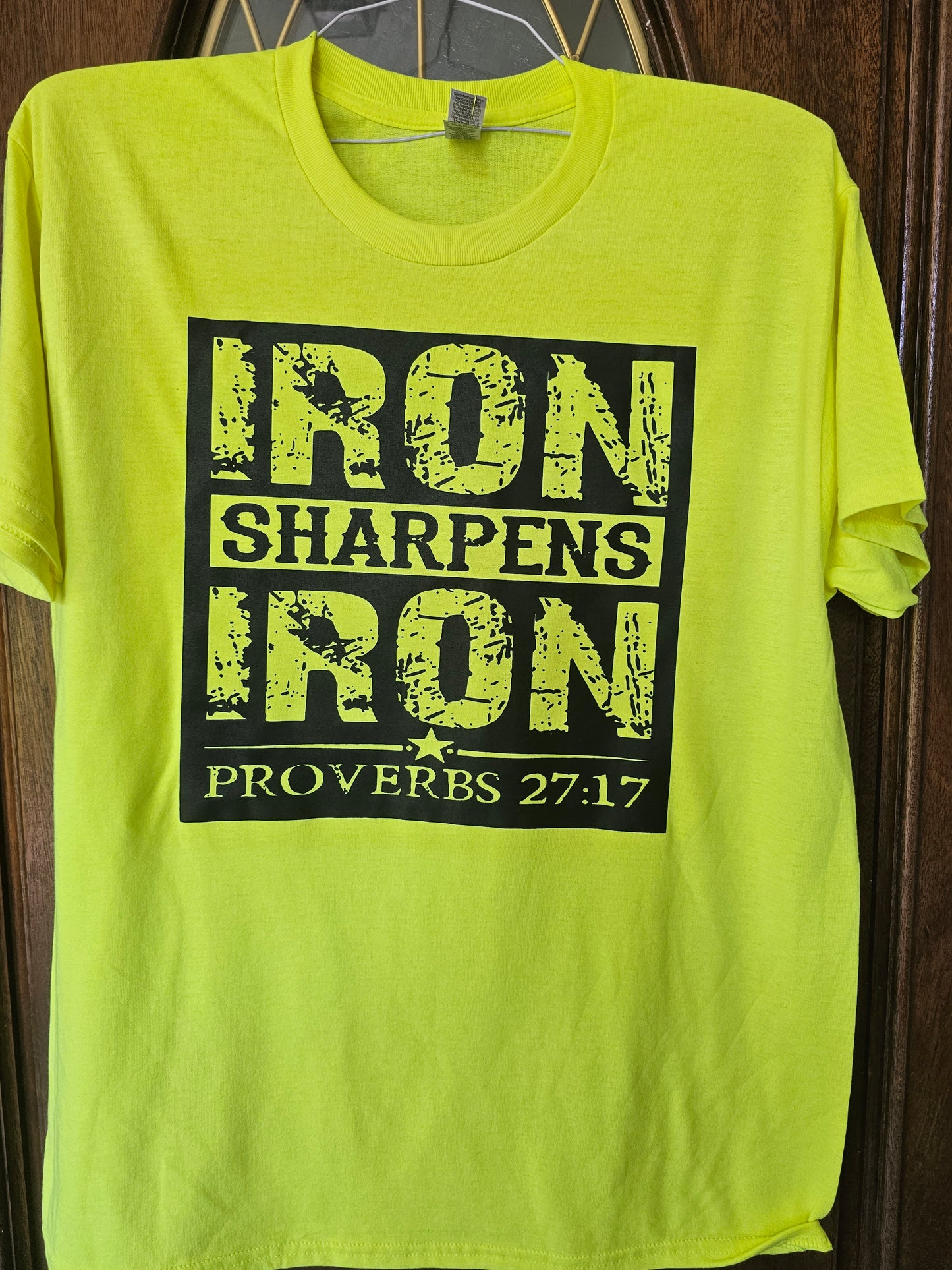 Iron Sharpen Iron Handmade Graphic T- Shirt