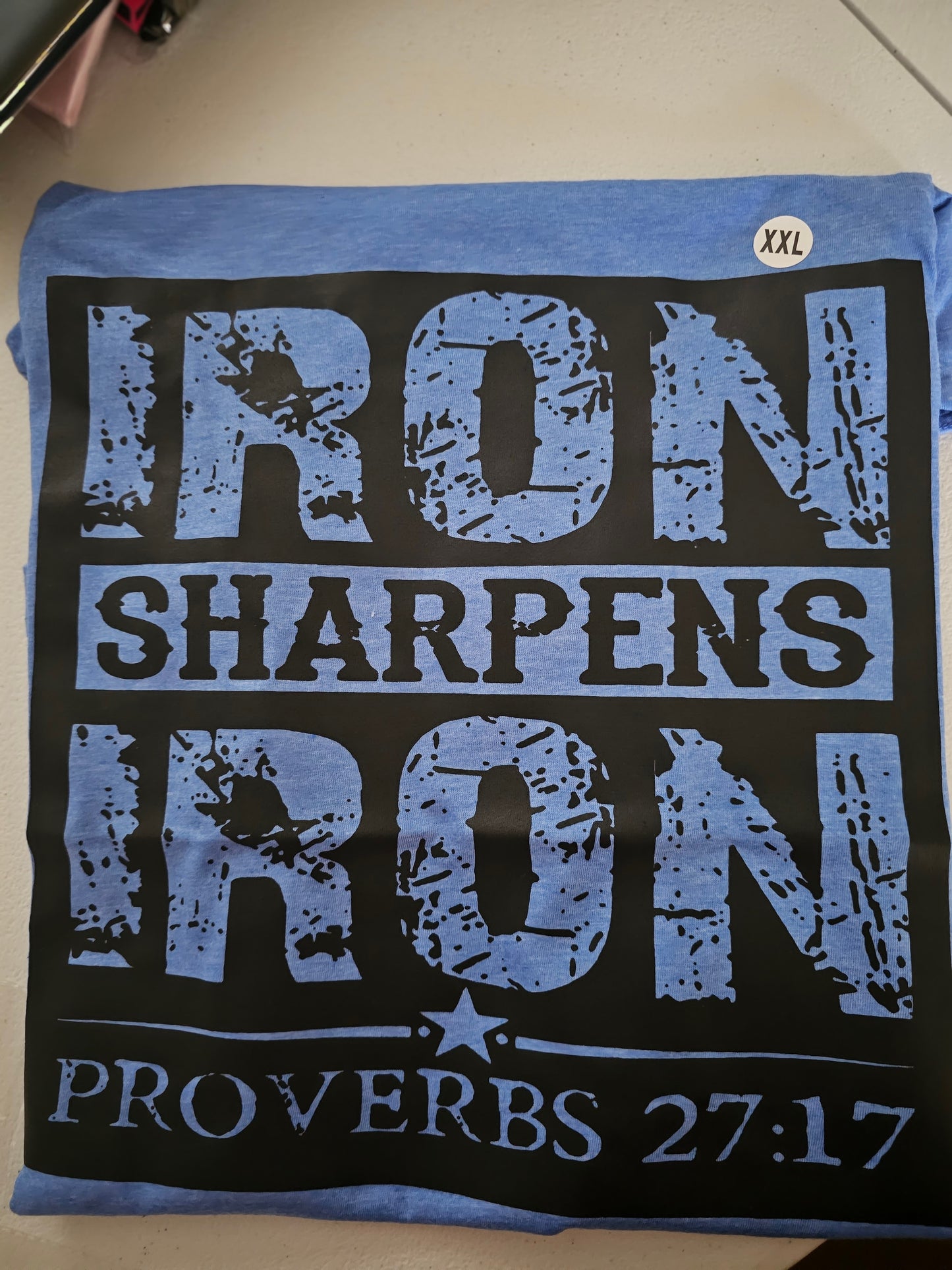 Iron Sharpen Iron Handmade Graphic T- Shirt