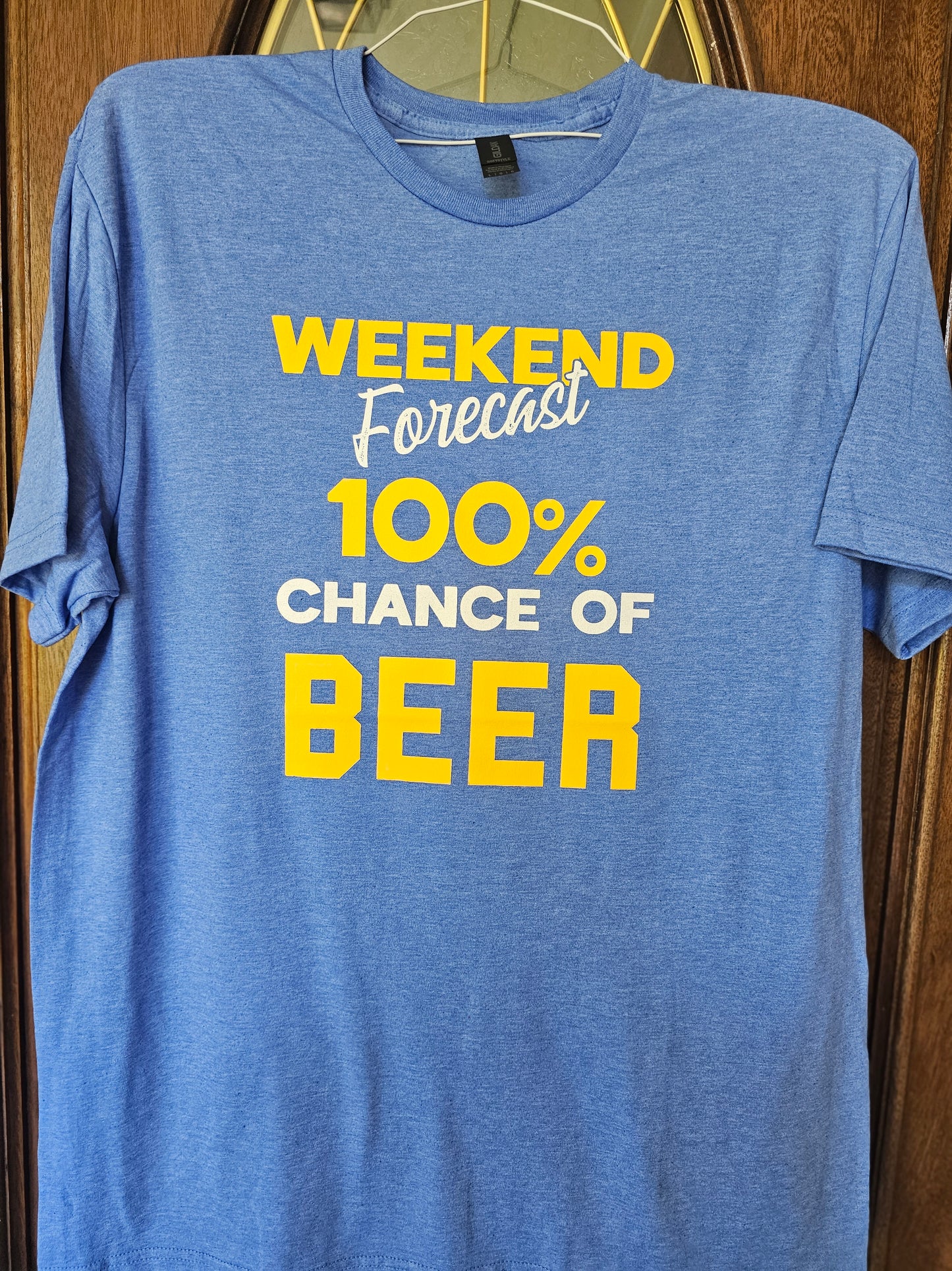 Weekend Forecast 100% Chance Of Beer Handmade Graphic T- Shirt