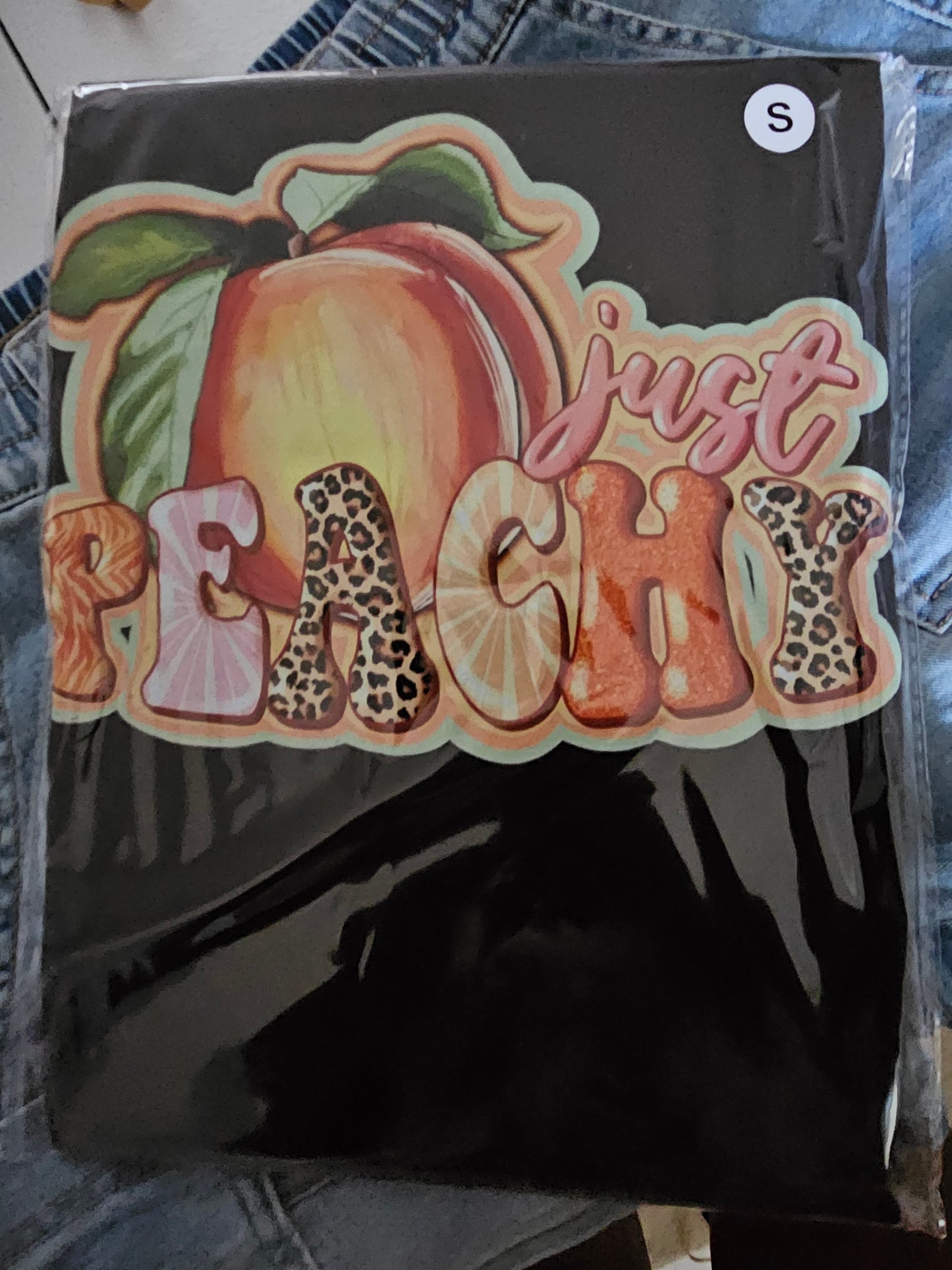 Just Peachy Handmade Graphic T Shirt