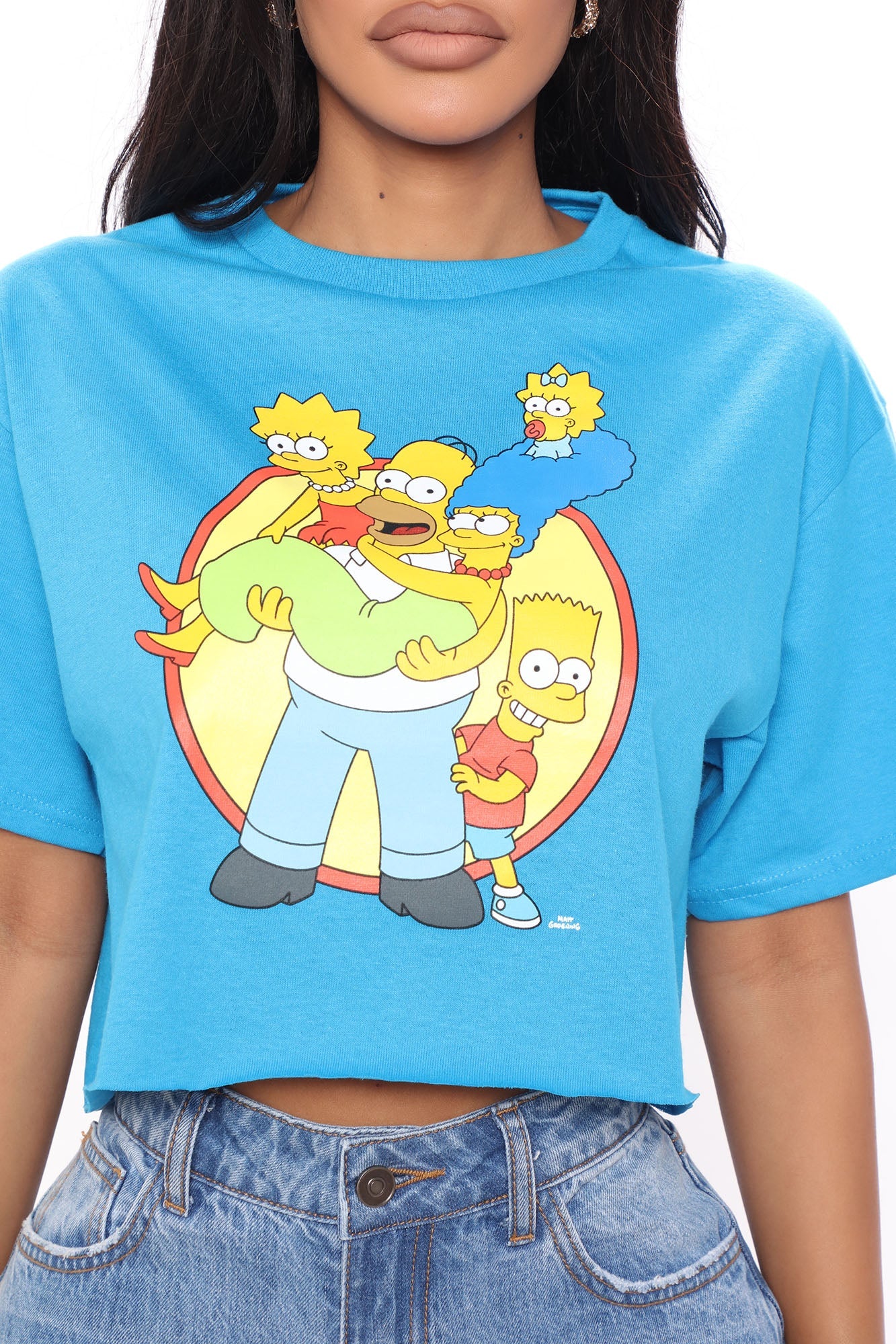 The Simpsons Family Portrait Crop Top