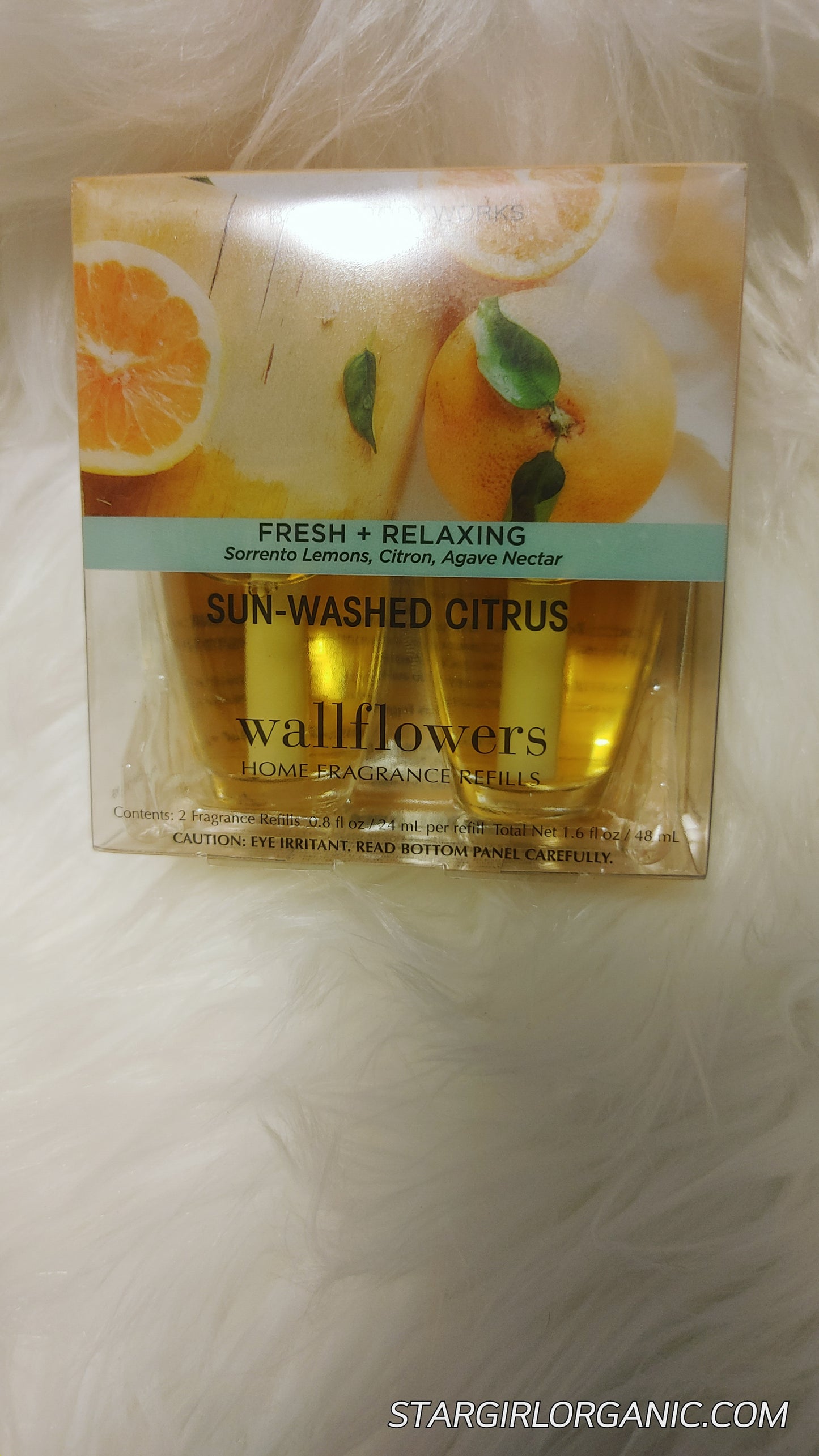 SUN-WASHED CITRUS Wallflowers Fragrance Refills, 2-Pack
