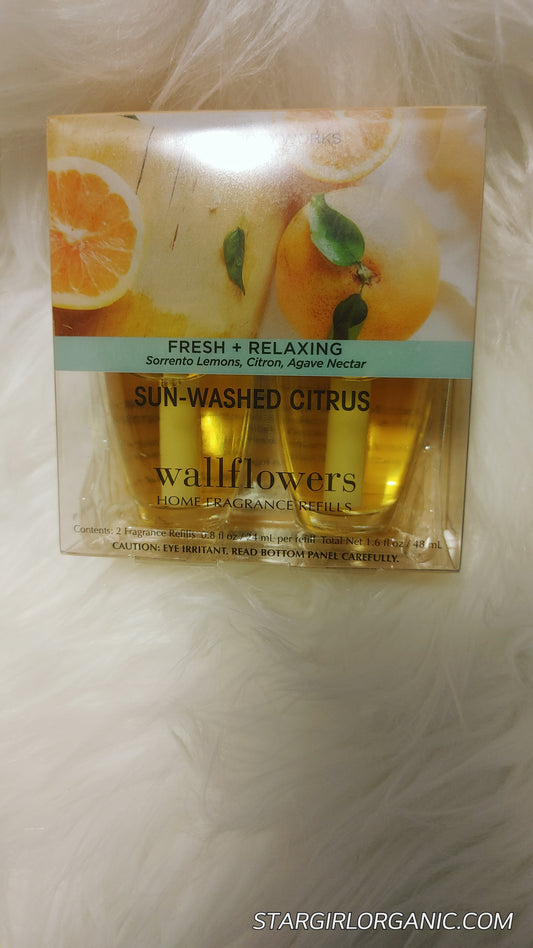 SUN-WASHED CITRUS Wallflowers Fragrance Refills, 2-Pack