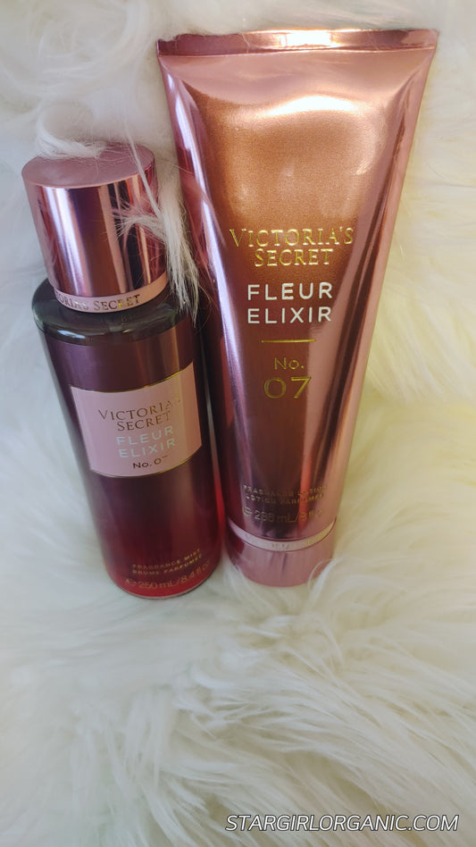 Victoria's Secret  2PC Fleur Elixir Fragrance Mist and Body Lotion Sets