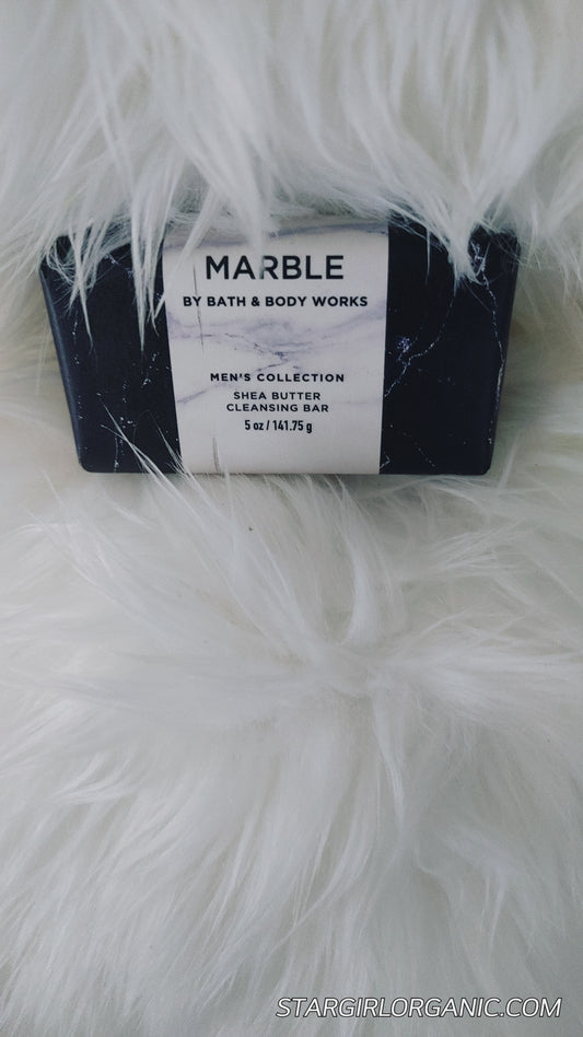 Bath & Body Works Men's Marble Shea Butter Cleansing Soap Bar