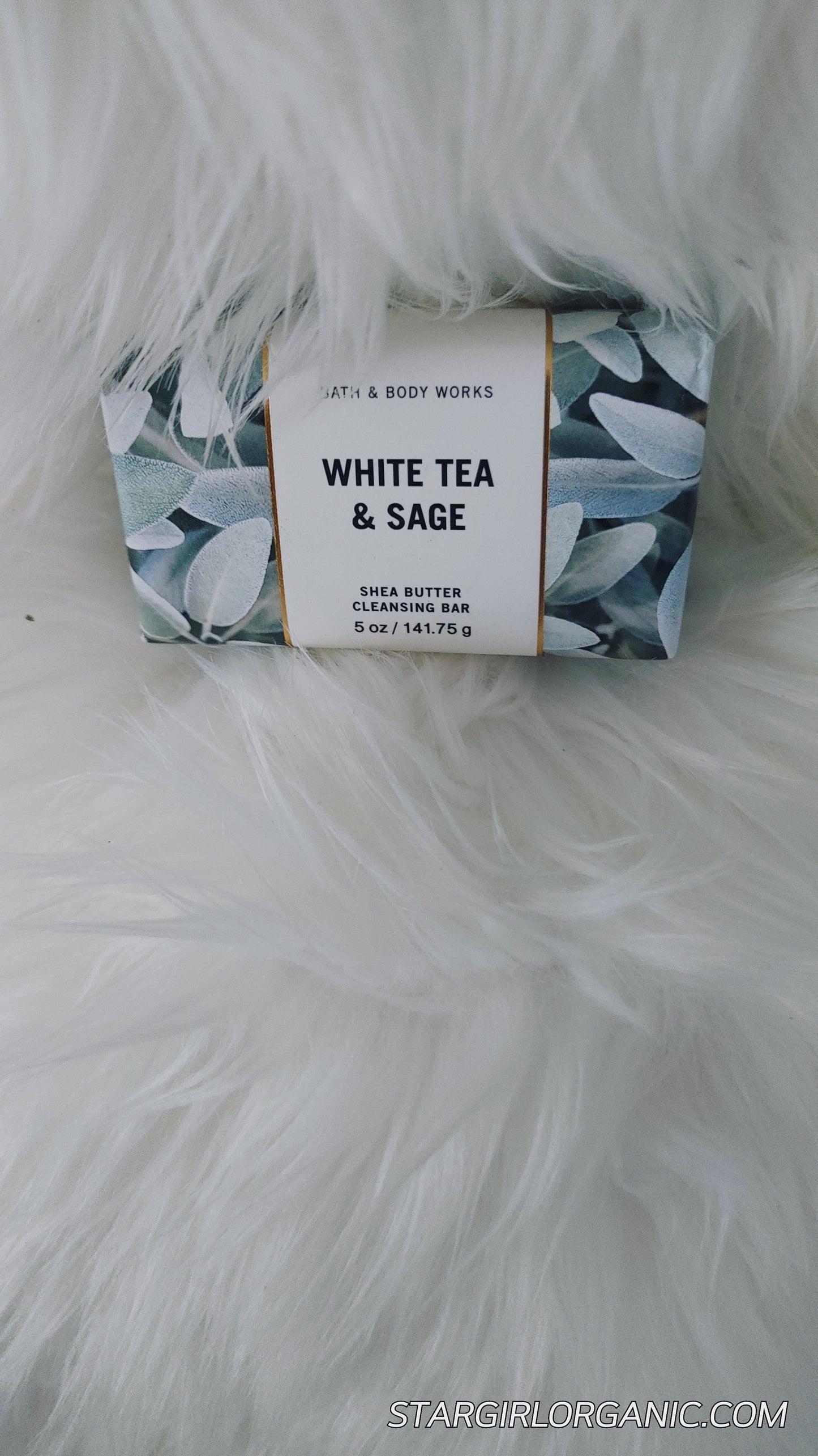 White Tea and Sage Shea Butter Cleansing Bar