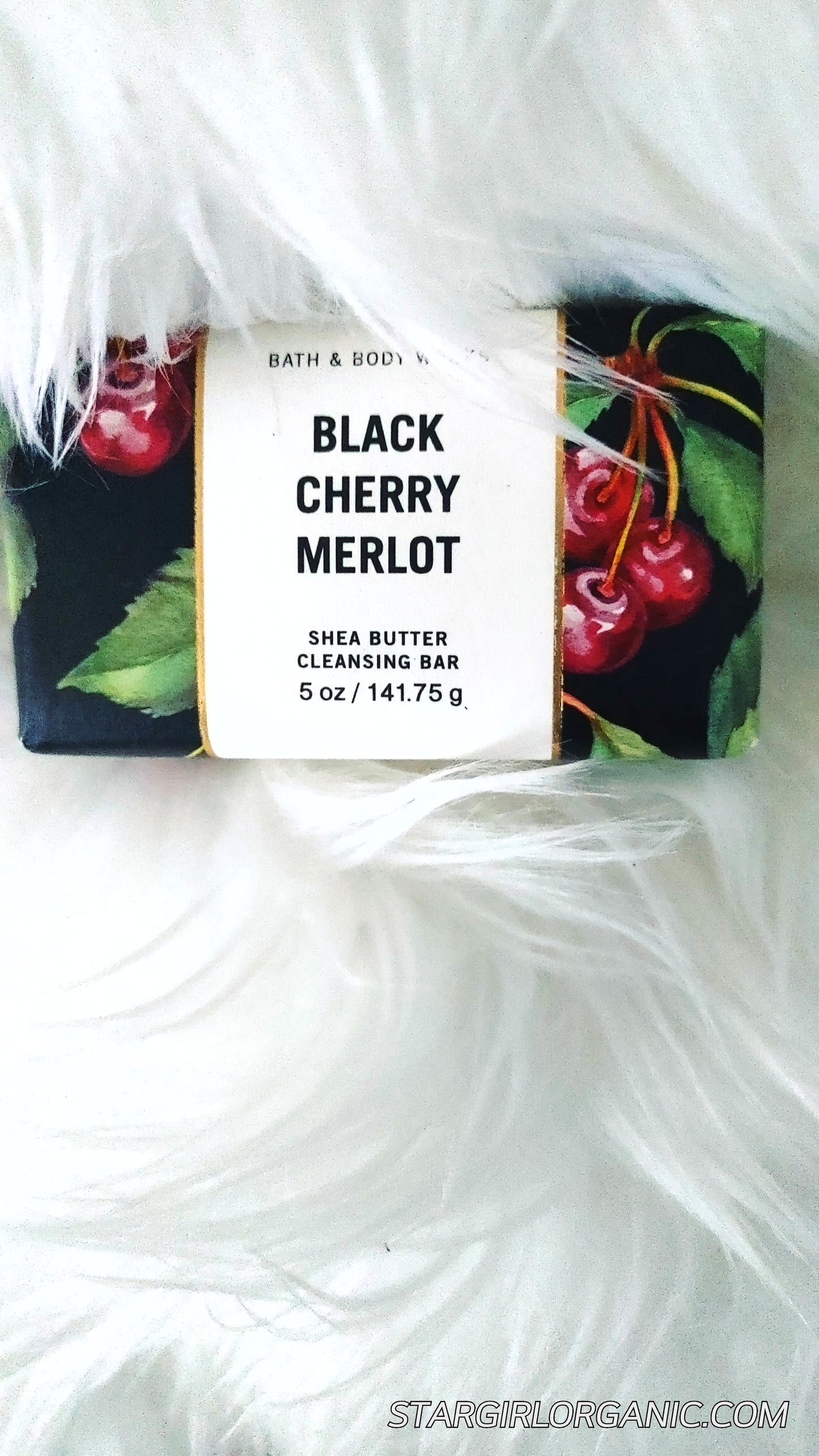 Bath & Body Works Black Cherry Merlot Shea Butter Cleansing Soap Bar