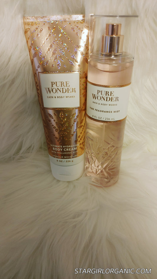Bath and Body Works 2PC Pure Wonder Body Lotion and Fragrance Mist Set