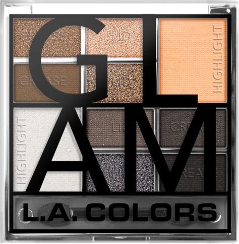 L.A. COLORS Color Block Eyeshadow Palette Glam.